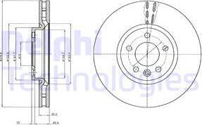 Delphi BG9106 - Disc frana aaoparts.ro