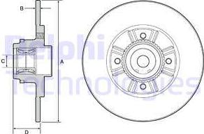 Delphi BG9114RS - Disc frana aaoparts.ro