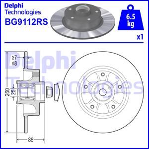 Delphi BG9112RS - Disc frana aaoparts.ro