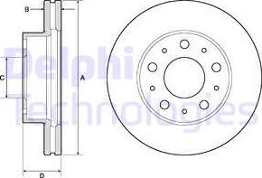 Delphi BG9180C - Disc frana aaoparts.ro