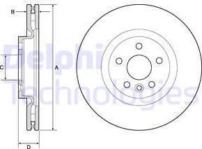Delphi BG9183C-18B1 - Disc frana aaoparts.ro