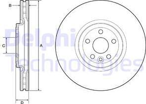 Delphi BG9178C - Disc frana aaoparts.ro