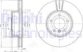 Delphi BG9871C - Disc frana aaoparts.ro