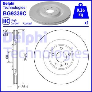 Delphi BG9339C - Disc frana aaoparts.ro