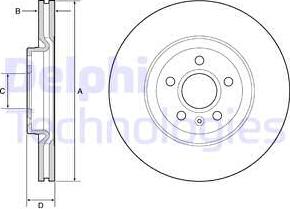 Delphi BG9236C - Disc frana aaoparts.ro
