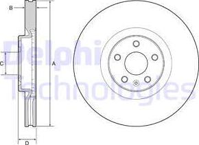 Delphi BG9231C - Disc frana aaoparts.ro