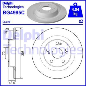 Delphi BG4995C - Disc frana aaoparts.ro
