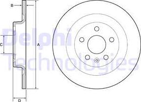 Delphi BG4950C - Disc frana aaoparts.ro