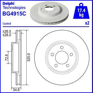 Delphi BG4915C - Disc frana aaoparts.ro