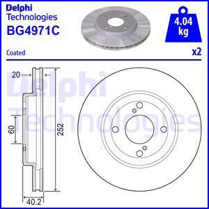 Delphi BG4971C - Disc frana aaoparts.ro