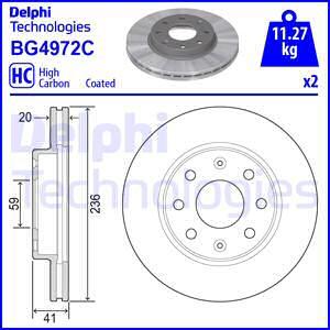 Delphi BG4972C - Disc frana aaoparts.ro