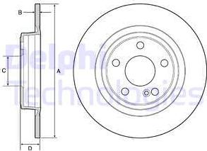 Delphi BG4558C - Disc frana aaoparts.ro