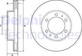 Delphi BG4557 - Disc frana aaoparts.ro