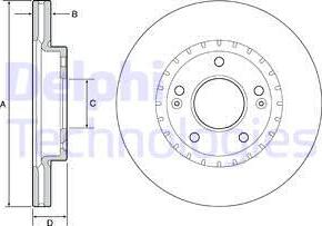 Delphi BG4565C - Disc frana aaoparts.ro