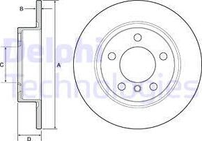 Delphi BG4561 - Disc frana aaoparts.ro