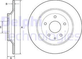 Delphi BG4567 - Disc frana aaoparts.ro