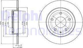 Delphi BG4534C - Disc frana aaoparts.ro