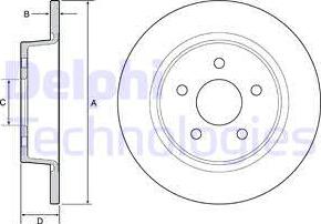 Delphi BG4533 - Disc frana aaoparts.ro