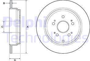 Delphi BG4694C - Disc frana aaoparts.ro