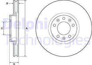 Delphi BG4696C - Disc frana aaoparts.ro