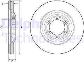 Delphi BG4697C - Disc frana aaoparts.ro