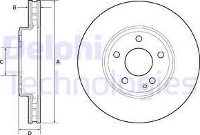 Delphi BG4646C - Disc frana aaoparts.ro