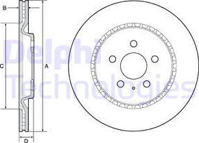 Delphi BG4643C - Disc frana aaoparts.ro