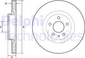 Delphi BG4654C - Disc frana aaoparts.ro