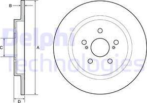 Delphi BG4650C - Disc frana aaoparts.ro