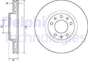 Delphi BG4669C - Disc frana aaoparts.ro