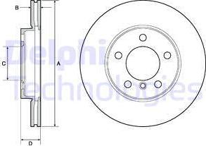 Delphi BG4668C - Disc frana aaoparts.ro