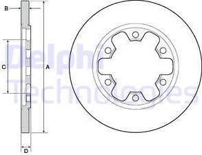 Delphi BG4680C - Disc frana aaoparts.ro