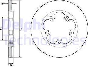 Delphi BG4681C - Disc frana aaoparts.ro