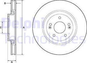 Delphi BG4683C - Disc frana aaoparts.ro