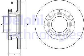 Delphi BG4673 - Disc frana aaoparts.ro