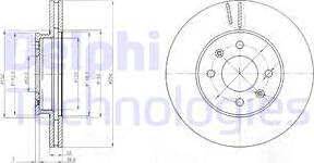 Delphi BG4096 - Disc frana aaoparts.ro