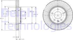 Delphi BG4092C - Disc frana aaoparts.ro