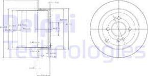 Delphi BG4097 - Disc frana aaoparts.ro