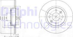 Delphi BG4045 - Disc frana aaoparts.ro