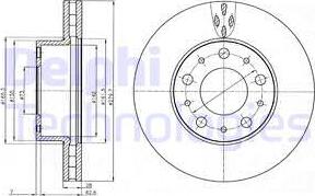 Delphi BG4059 - Disc frana aaoparts.ro