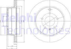 Delphi BG4069 - Disc frana aaoparts.ro