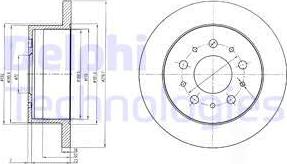 Delphi BG4061 - Disc frana aaoparts.ro