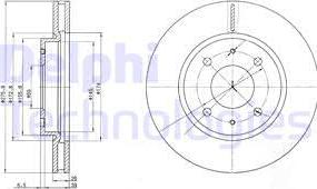 Delphi BG4068 - Disc frana aaoparts.ro