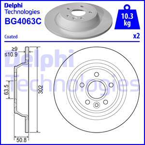 Delphi BG4063C - Disc frana aaoparts.ro