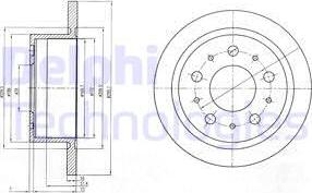 Delphi BG4062 - Disc frana aaoparts.ro