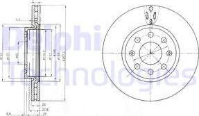 Delphi BG4004 - Disc frana aaoparts.ro