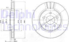 Delphi BG4001 - Disc frana aaoparts.ro