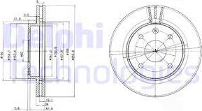 Delphi BG4003 - Disc frana aaoparts.ro