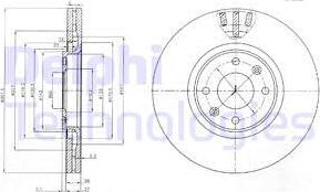 Delphi BG4002 - Disc frana aaoparts.ro