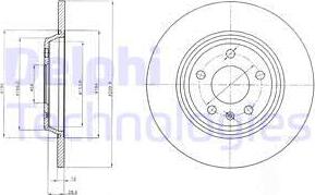 Delphi BG4081C - Disc frana aaoparts.ro